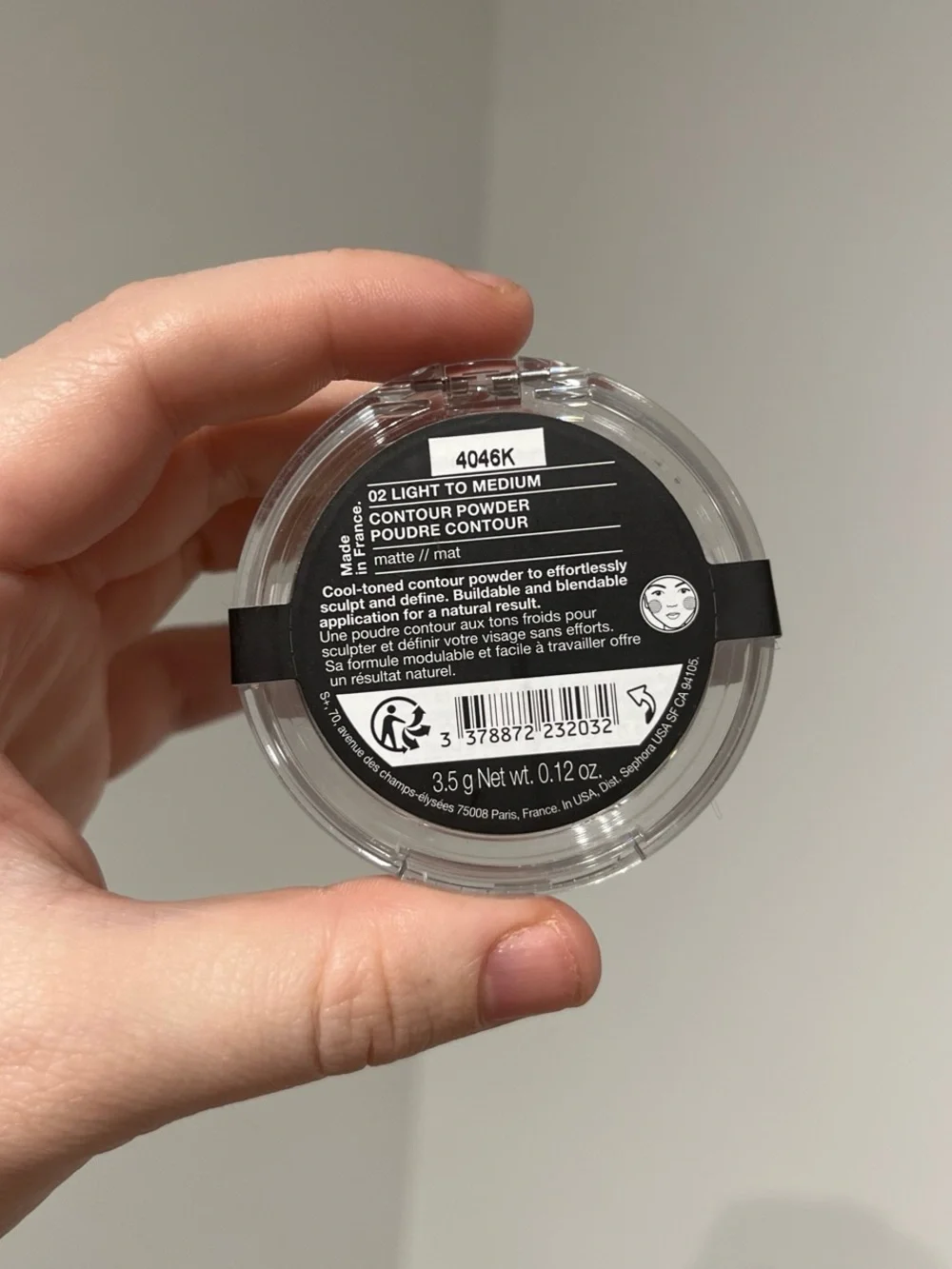 Sephora Light to Medium Contour Bronzer Powder 02